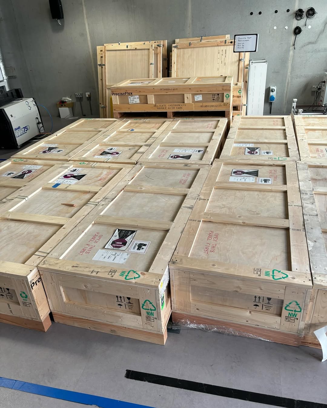 Secure Crate Handling by our professional team